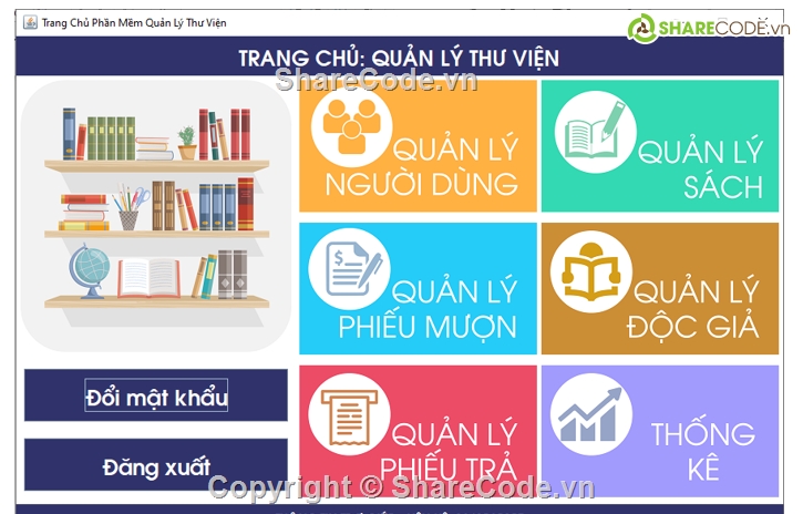 Quản lý thư viện java,Quản lý sách,quản lý thư viện,Quản lý sách java